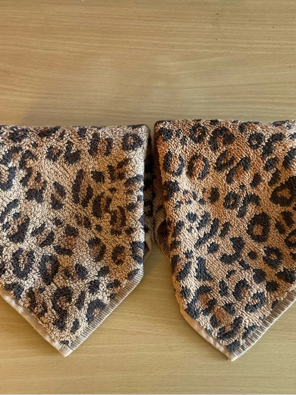 City Chic Leopard Print Cotton Face Towels